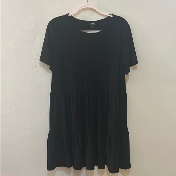 Nicole Miller Black Tiered Dress XL - Picture 3 of 7